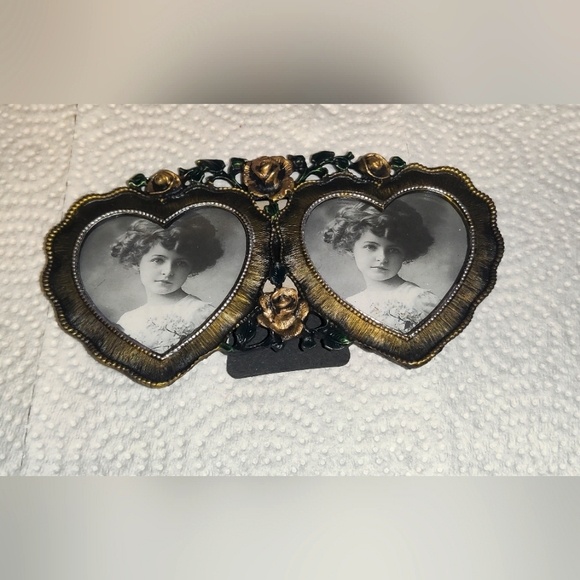 2002 Artist Floral Roses Heart Picture Frame, Ornate - Double picture Frame - Picture 10 of 10